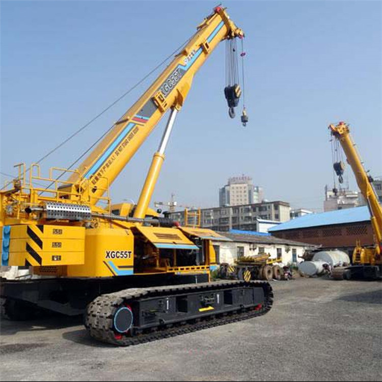 XCMG Official Hoist Equipment 55 ton telescopic crawler crane XGC55T crane crawler price